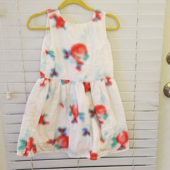 ⛔️SOLD⛔️Gap lined floral zip side dress - Picture 1 of 3